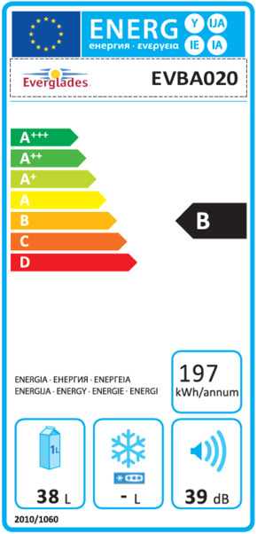 Everglades Bar Cooler sort, 38 L
